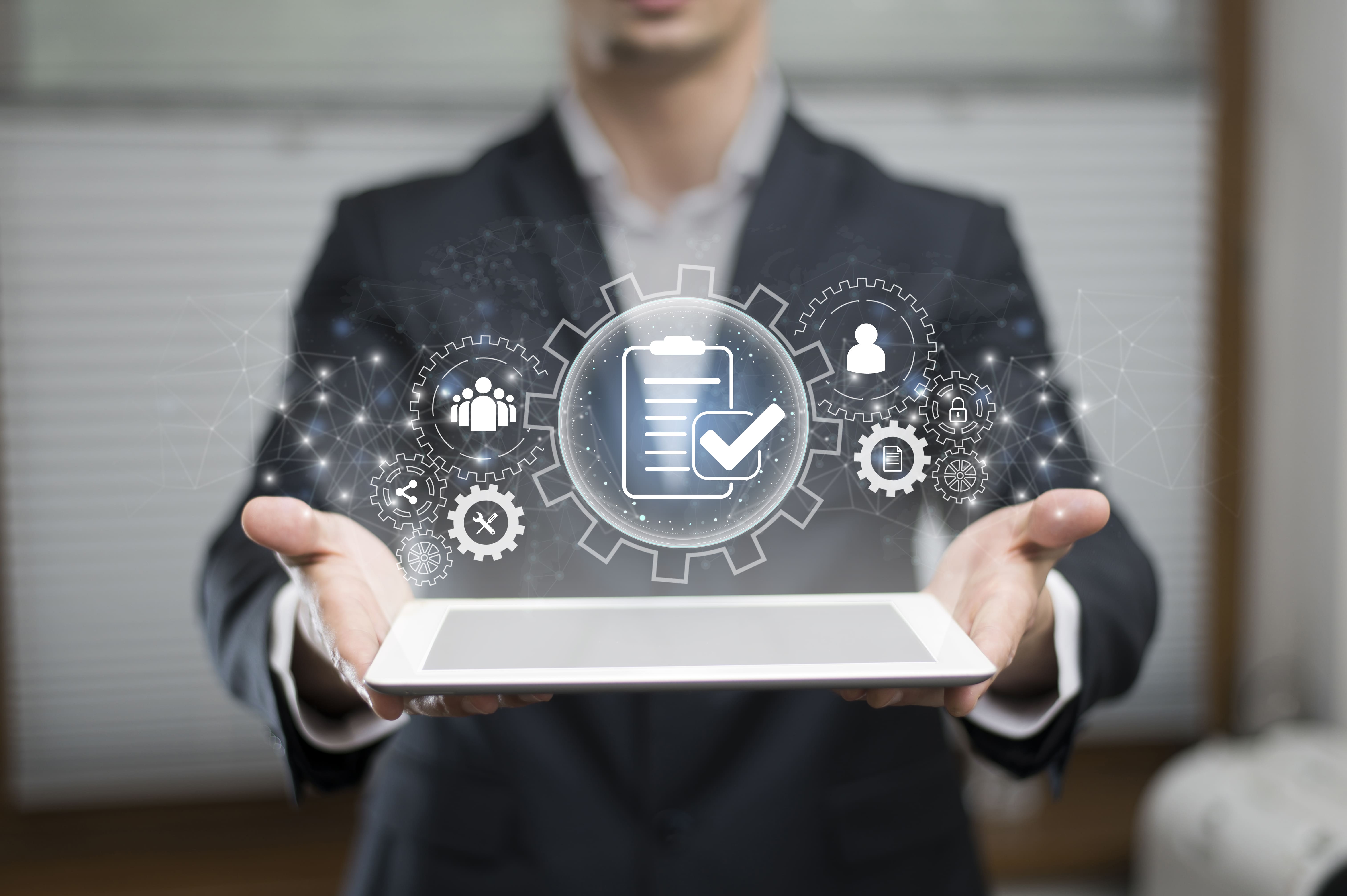 Salesboom CRM Sidebar navigation and productivity tools