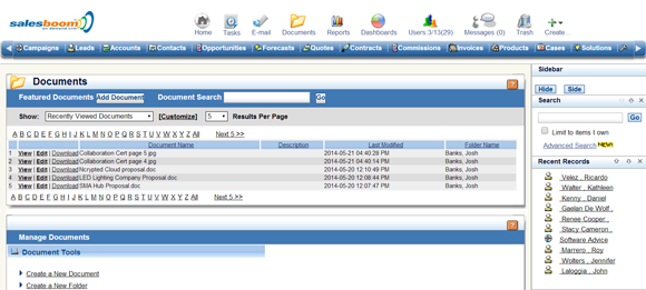 CRM-Document-Management-Software-screenshot | Salesboom